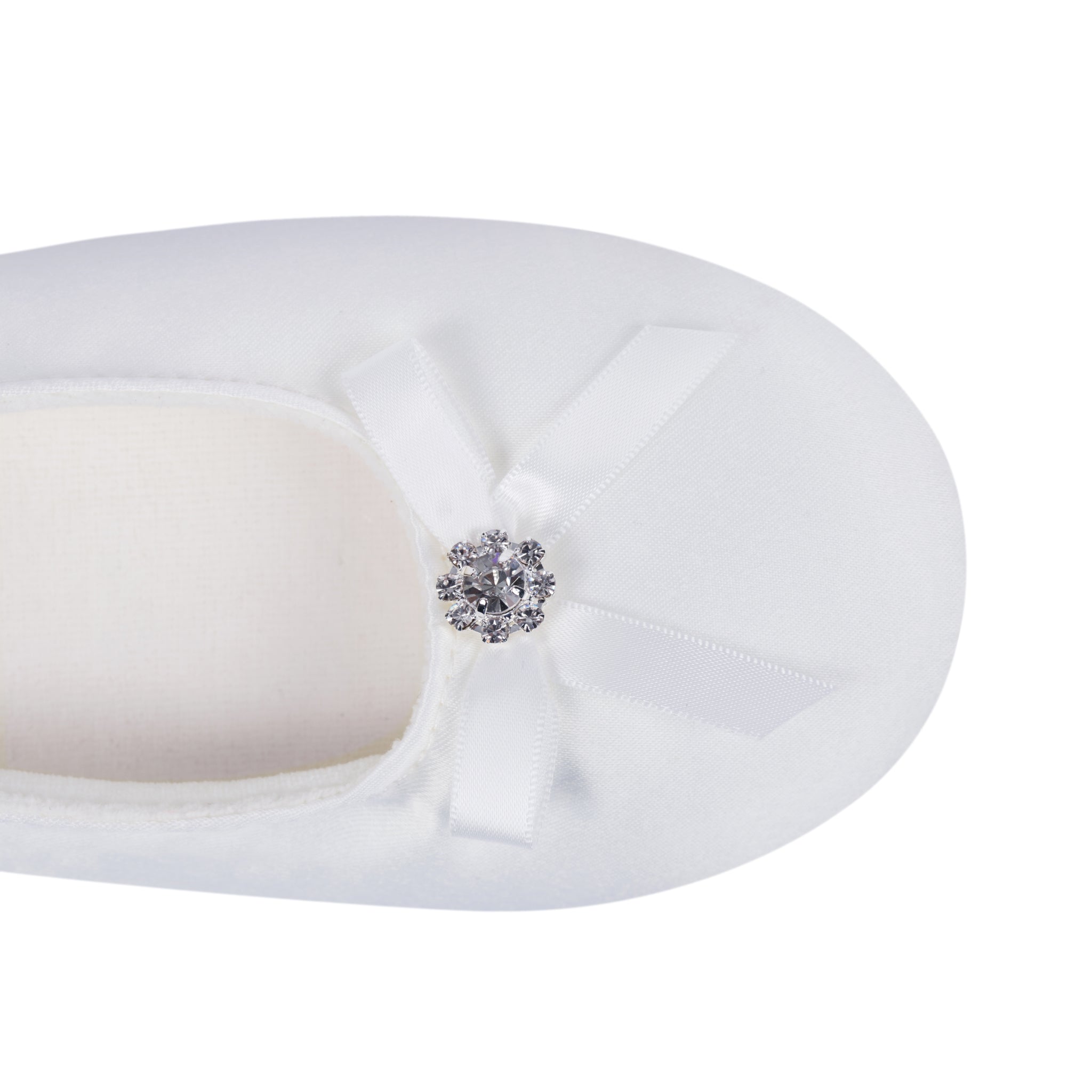 Ivory Satin Slippers