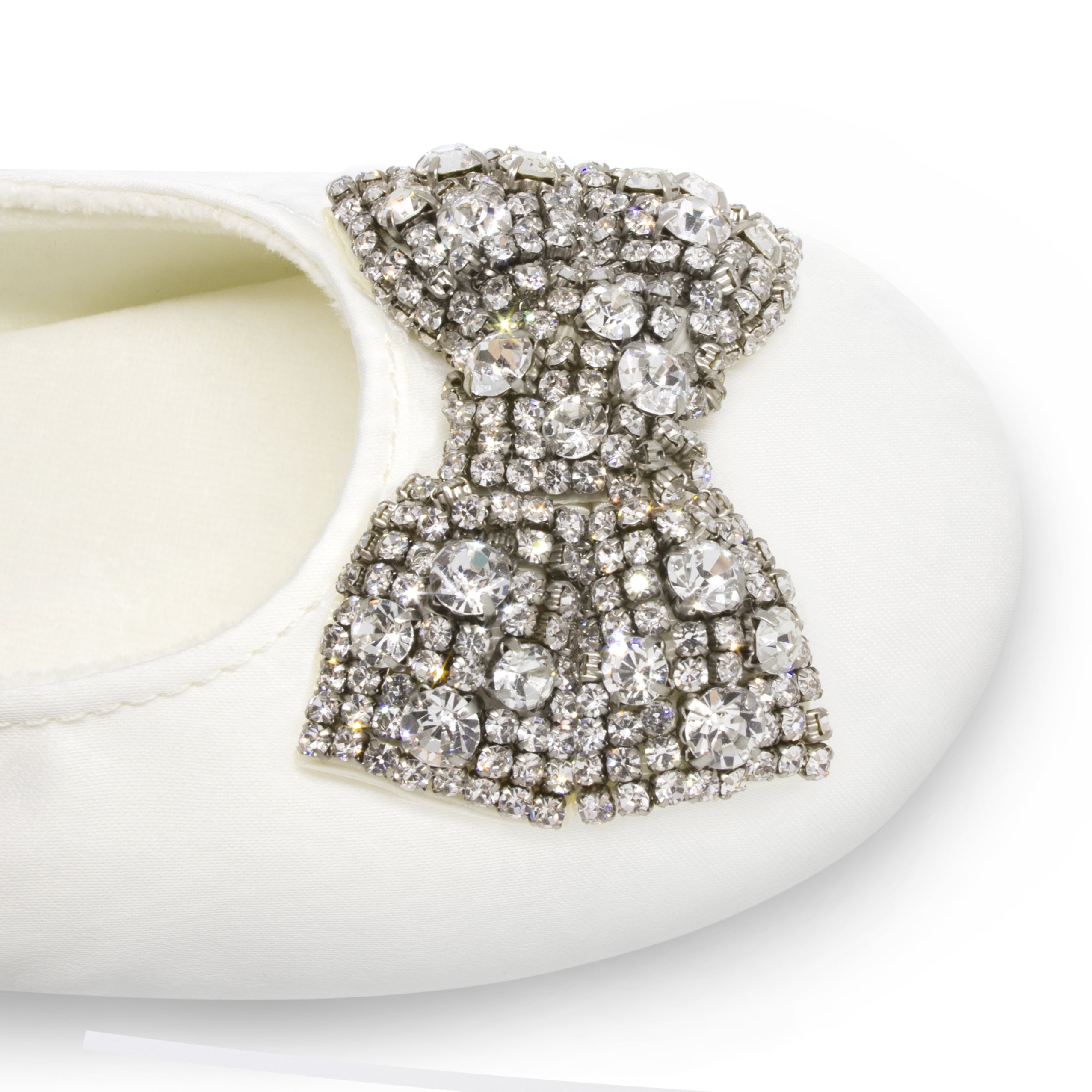 White Bow Slippers