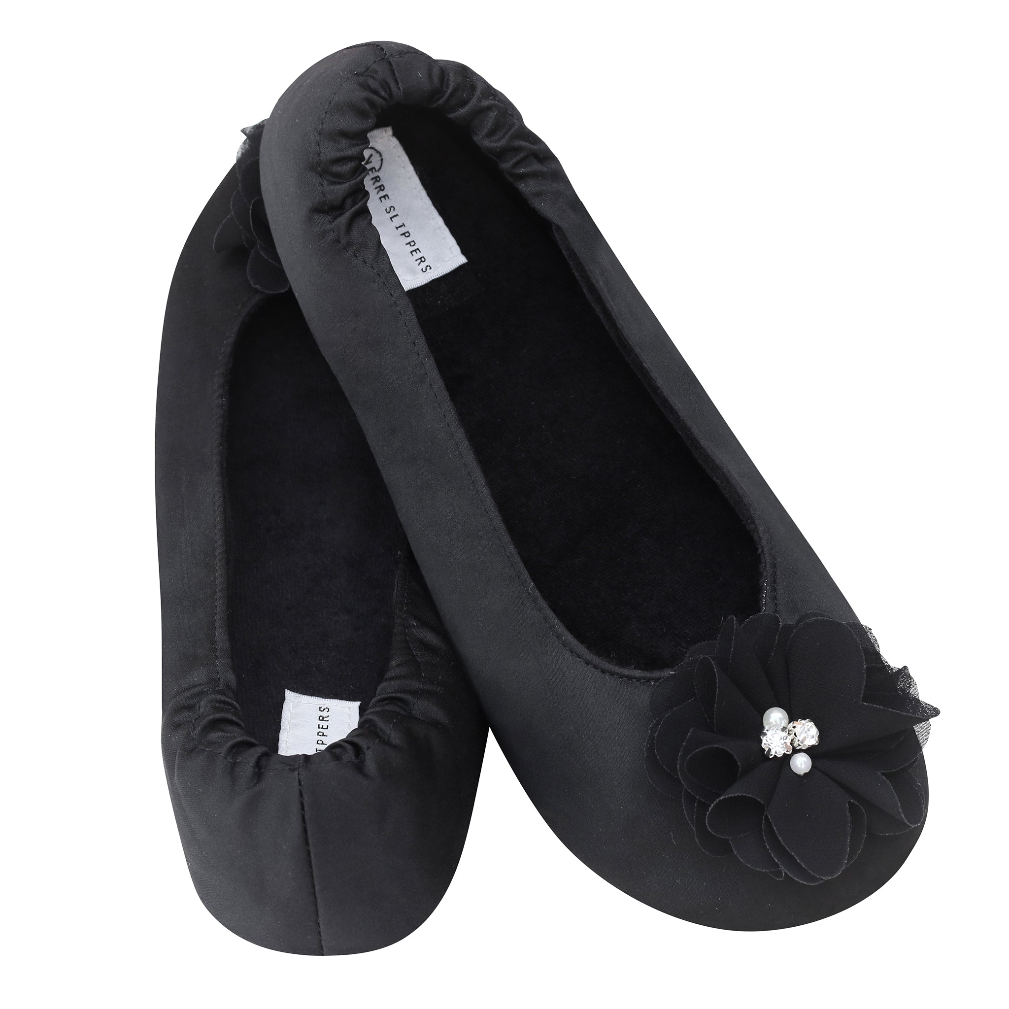 Black Bridesmaid Slippers